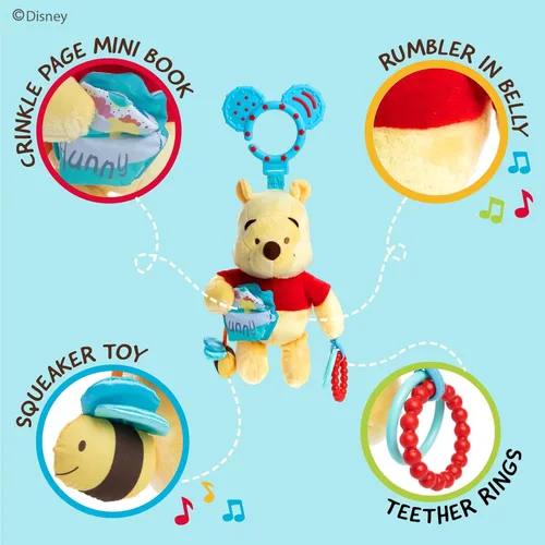 Vista 3 de Kids Preferred Disney juguete de actividades para bebé , Winnie the Pooh