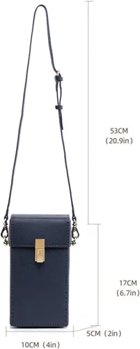 Vista 11 de POPSEWING Leather Phone Bag DIY Kit, Small Crossbody Cell Phone Purse for Women, Cellphone Wallet Bag with Sewing Kit for Girlfriend Personalized