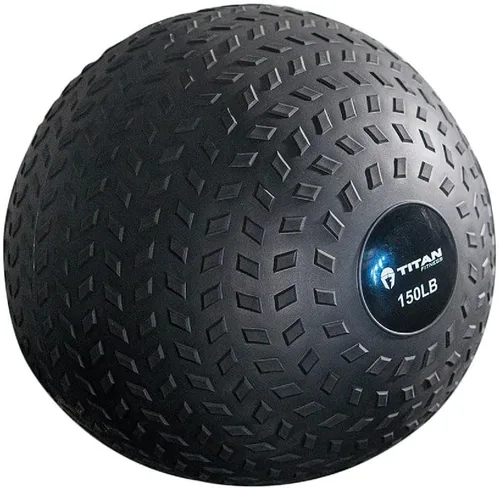 Vista 13 de Titan Fitness pelota de caucho Tread Slam, rebote muerto, peso para el entrenamiento - lanzar, atrapar, golpear, girar
