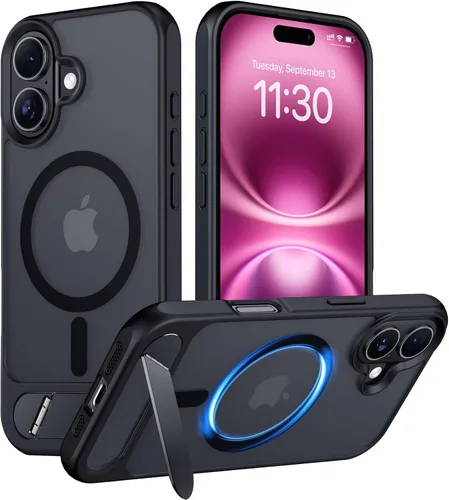 Vista 194 de Funda para iPhone 11 con compatibilidad magnética, [Soporte invisible incorporado][Compatible con MagSafe]