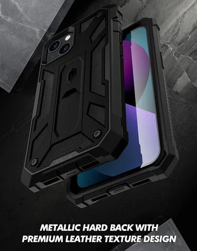 Vista 4 de Poetic Funda compatible con iPhone 13 Mini, funda de teléfono de la serie Spartan para iPhone 13 Mini de 5.4 pulgadas, cuerpo completo, resistente