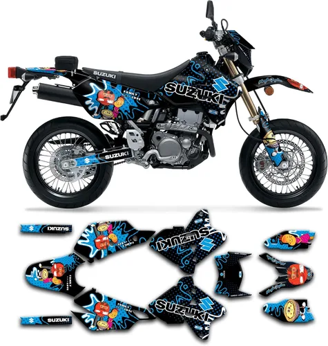 Vista 46 de Kit de calcomanías personalizadas para Suzuki DRZ400 E / DRZ400 Enduro / DRZ400E / DR-Z400E / DRZ400 EN 1999-2024, SZDRSE9919003-KO