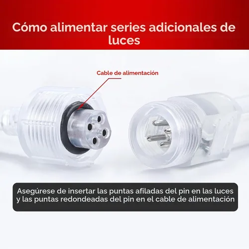 Vista 4 de Shine Decor Controlador con control remoto, fuente de alimentación conectable macho-hembra para luces LED RGB de neón de 0.394 in de ancho x 0.787