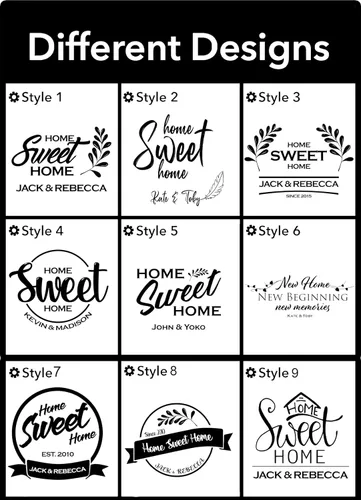 Vista 2 de Home Sweet Home Personalized Cutting Board for Cook Lovers, Customized New Home Housewarming Gift, Homeowner Couple Gift Ideas, Engraved Friendship