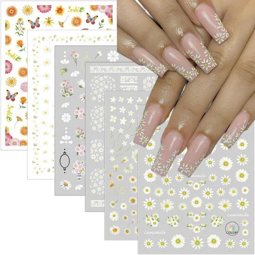 Vista 8 de winthrop 12 hojas de calcomanías de Pascua para uñas, tiras completas de esmalte de uñas, calcomanías autoadhesivas para arte de uñas, lindos huevos
