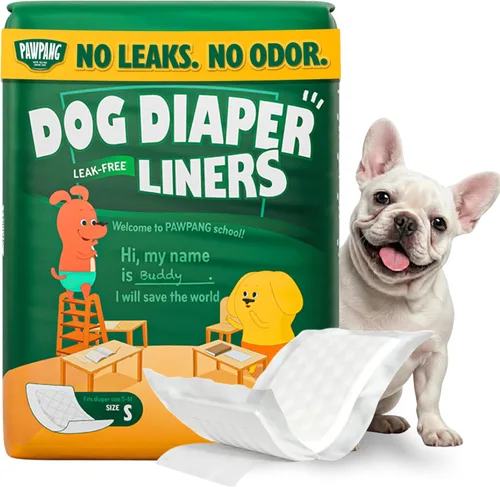 Vista 10 de PAWPANG Forros de pañales para perros, almohadillas elevadoras para perros