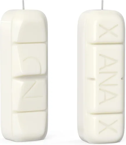 Vista 8 de Xanax - Vela con caja de regalo, XANDLE, velas geniales, regalos de elefante blanco, velas divertidas, velas novedosas, regalos divertidos