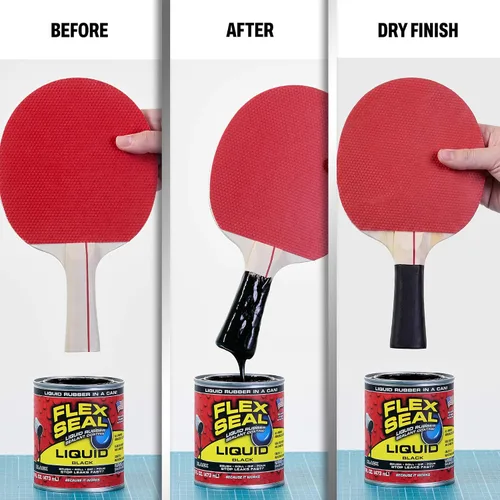 Vista 4 de Líquido de sellado Flex Seal grande, 16 oz, negro, LFSBLKR16