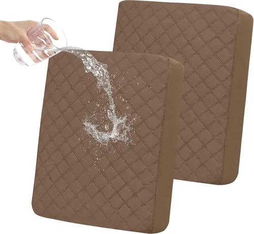 Vista 14 de Easy-Going Funda de cojín impermeable para silla, antideslizante, a prueba de fugas, acolchada y elástica, protector de muebles para perros, Beige