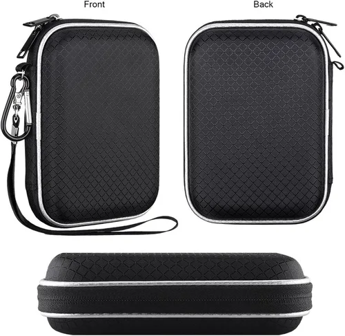 Vista 2 de Lacdo EVA funda de viaje a prueba de golpes para disco duro externo portable de 2.5 pulgadas, GPS, cámara y batería externa