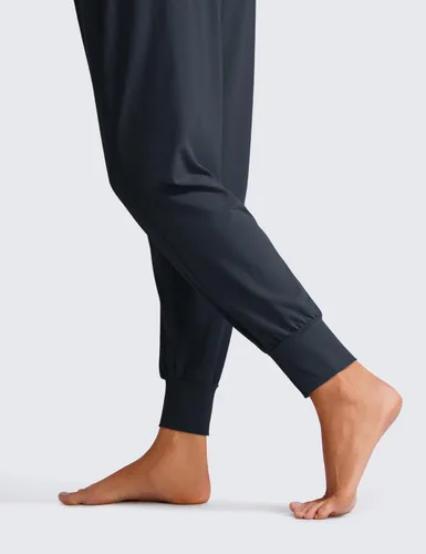 Vista 4 de CRZ YOGA Pantalones deportivos de yoga plegables para mujer, de cintura alta, cómodos, holgados, con bolsillos