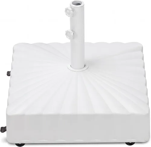 Vista 9 de Best Choice Products Base de sombrilla móvil rellenable, base resistente, soporte de mercado cuadrado escalonado para patio, terraza, exterior con 4