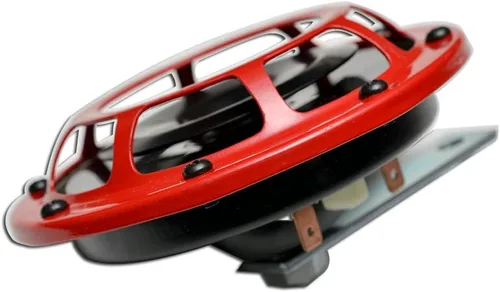 Vista 3 de Dual Super Tone Loud Blast 139Db Universal Euro Red Bocinas Redondas Alto Bajo Tono Doble Kit de Bocina Doble con Par de Soporte Compacto