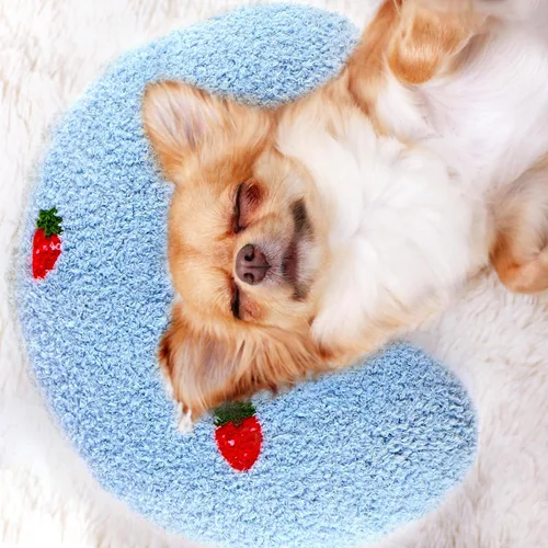 Vista 11 de Almohada para Perros Mity Rain, Almohada de Alivio de la Ansiedad para Perros, Almohada Ultra Suave de Alta Densidad Calmante para Alivio de Azul