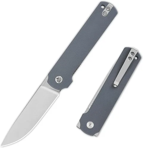 Vista 8 de QSP Lark - Cuchillo de bolsillo plegable, 3.15 pulgadas Sandvik 14C28N Negro