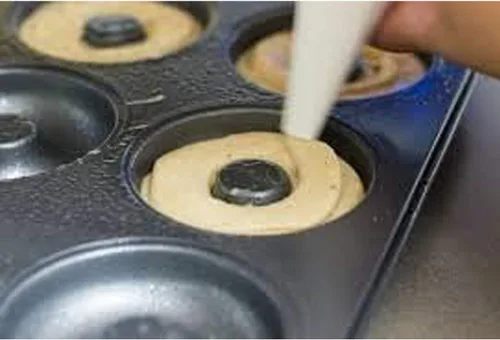 Vista 6 de Dohnuts - Molde para donas – Mini donas y bagel antiadherente premium de 6 tazas – para pasteles horneados caseros más saludables
