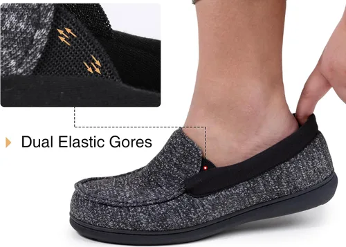 Vista 6 de RockDove SILVADUR - Pantuflas antiolor para hombre, 8