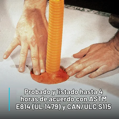 Vista 3 de 3M Masilla barreras contra fuego moldeable MP +, 1.4 x 11 pulgadas (Paquete de 10)., Rojo, 1