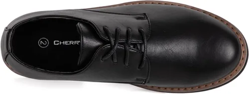 Vista 4 de CHERRY POPO Mocasines para niños, zapatos de barco casuales para niños, zapatos de vestir para niños