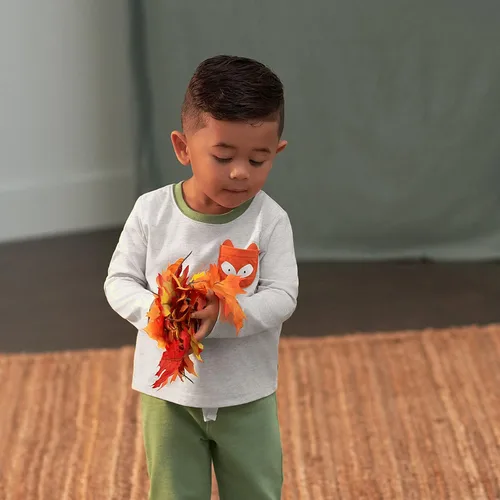 Vista 5 de Gerber Conjunto de camiseta de manga larga de 2 piezas para bebés y niños pequeños
