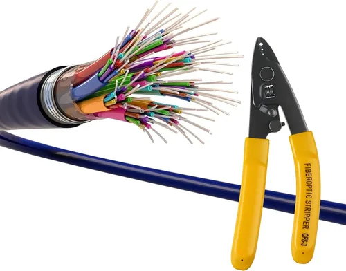 Vista 6 de CFS-3 Pelacables de fibra óptica de 3 orificios de puerto de fibra óptica con mango de 6 pulgadas - Llave hexagonal ajustable para chaqueta