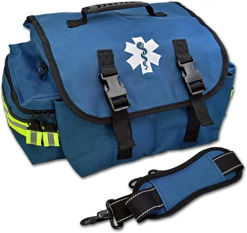 Vista 9 de Lightning X Products Pequeño EMT Medic First Responder Trauma EMS Jump Bag Con Divisores - Stealth Black Negro