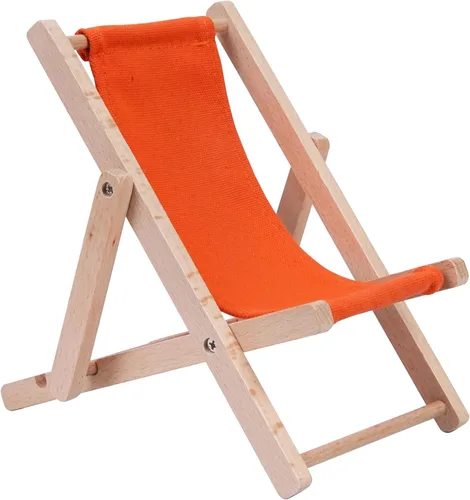Vista 11 de Soporte plegable de madera para teléfono celular, soporte para Beige