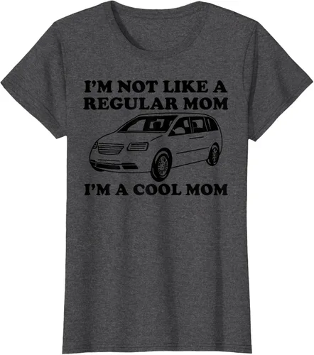 Vista 4 de Camiseta divertida de mamá con texto en inglés "I'm Not Like A Regular Mom I'm A Cool Mom", Blanco, S