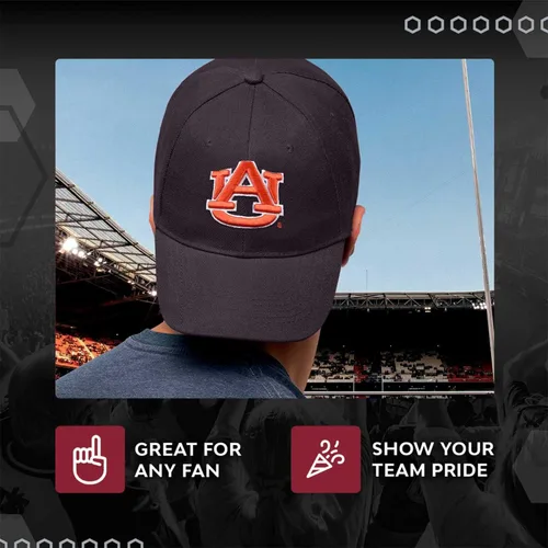 Vista 6 de The Game NCAA - Gorra con logotipo de ajuste relajado para adultos, logotipo bordado, 100% algodón, eleva tu estilo y muestra tu espíritu