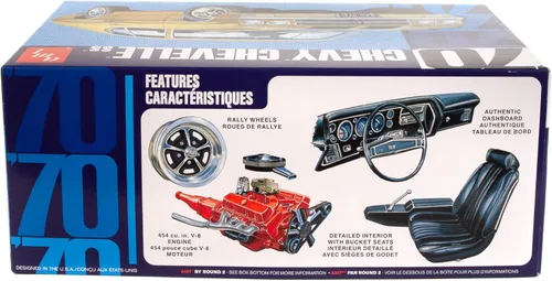 Vista 3 de AMT 1970 Chevy Chevelle SS 2T Kit de Modelo a Escala 1:25