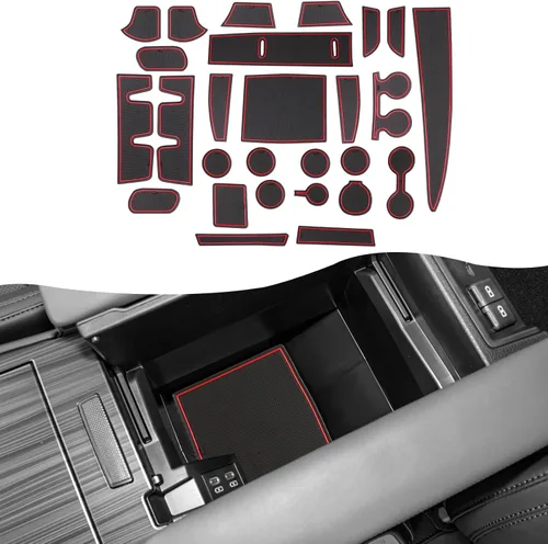 Vista 8 de SXCY Alfombrillas con ranura para puerta Toyota RAV4 2025 para Toyota RAV4 2019-2024 2025, accesorios para portavasos y portavasos 2024 2025 RAV4
