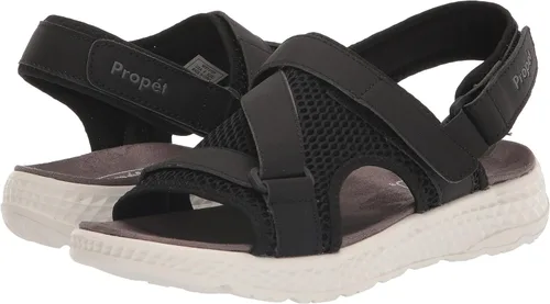 Vista 7 de Propét Sandalias deportivas TravelActiv para mujer, Negro, 9 ancho