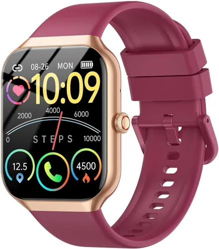 Vista 9 de Reloj inteligente para hombres y mujeres (respuesta/hacer llamadas), nuevo reloj inteligente HD de 1.96 pulgadas, rastreador de actividad física