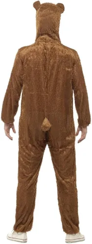 Vista 3 de Smiffy's - Disfraz de oso para hombre, incluye mono con capucha