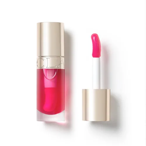Vista 28 de Clarins Lip Comfort Oil Aceite labial hidratante, nutritivo y humectante Acabado ligero, alto brillo Calma, conforta y protege los labios