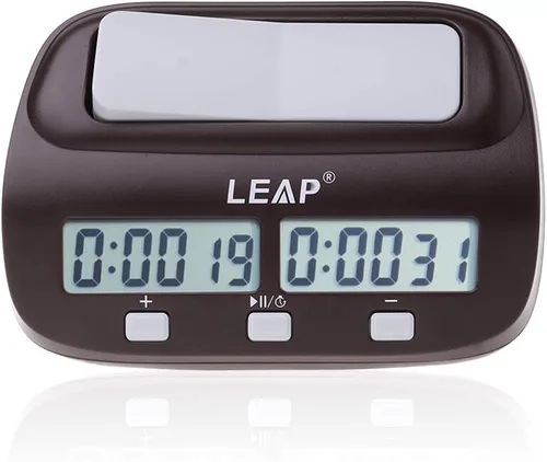 Vista 6 de ljhnba Reloj de ajedrez temporizador de ajedrez reloj de cuenta hacia arriba alarma digital reloj de ajedrez contemporáneo Ajedrez I-Go Chess up