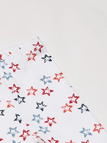 Vista 4 de Burts Bees Baby Pijama para bebé conjunto de pijama de 2 piezas 100 algodón orgánico camiseta patriótica y pantalones cortos 12 años Camiseta