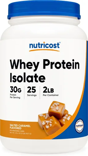 Vista 10 de Nutricost Polvo aislado de proteína de suero (masa de pastel, 2 libras)