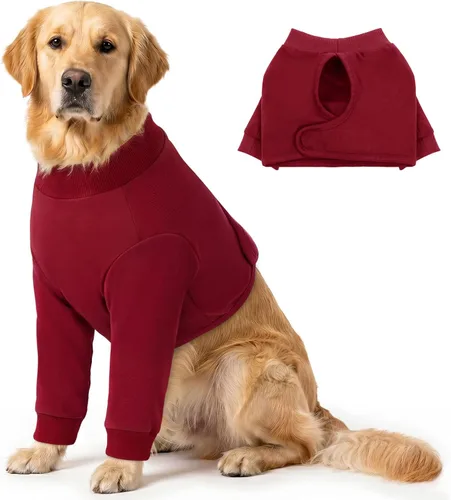 Vista 8 de Queenmore Manga de recuperación para la pierna delantera de los perros, mangas de recuperación para perros, traje de recuperación quirúrgica