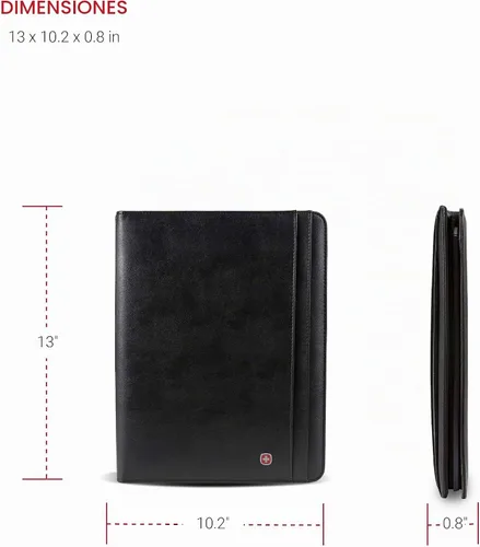 Vista 5 de Wenger Concept - Organizador de documentos con cremallera, Negro -, Padfolio