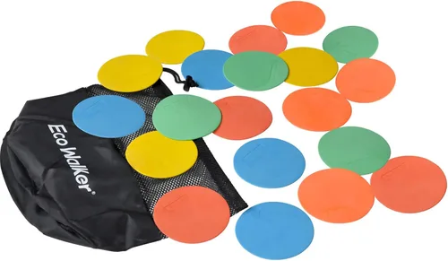 Vista 4 de Marcadores de punto 6 marcadores de piso de 4 pulgadas, 6 pulgadas, 8 pulgadas, 10 pulgadas, 12 pulgadas, para entrenamiento de agilidad de niños