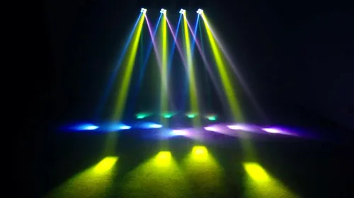 Vista 6 de Luz móvil de la etapa de la cabeza LED de 80W (4x20W), universal internacional, lámpara de 12 colores LED