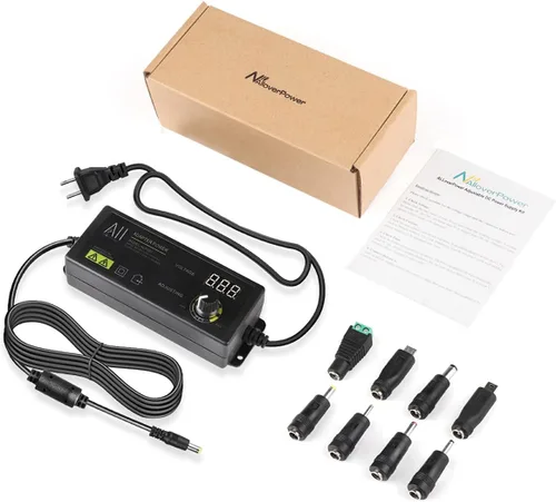 Vista 7 de 3V - 24V 1.5A 36W Kit de fuente de alimentación DC ajustable universal adaptador de CA Control de velocidad Pantalla de voltios Interruptor