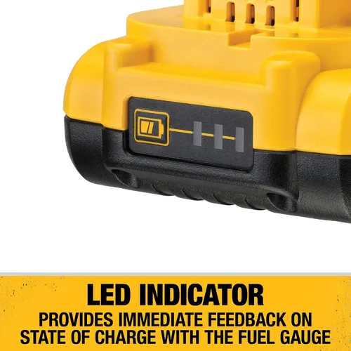 Vista 3 de DEWALT Batería MAX* de 20 V, compacta, 4.0 Ah (DCB240)