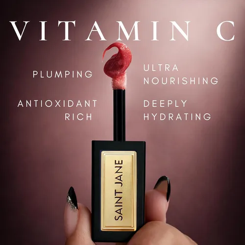 Vista 2 de SAINT JANE - Aceite de labios de lujo Cuidado de la piel limpio y lujoso con infusión floral (Elixir, 0.15 oz 0.2 fl oz)