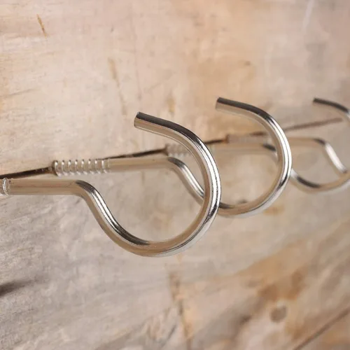 Vista 5 de Ganchos de tornillo grandes, ganchos de techo resistentes de 4 pulgadas para plantas colgantes de interior y exterior, 10 piezas
