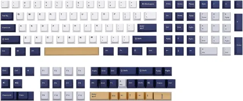Vista 2 de EPOMAKER Rudy Juego de teclas completas de 135 teclas de perfil OEM de doble disparo PBT para teclado mecánico, compatible con interruptores