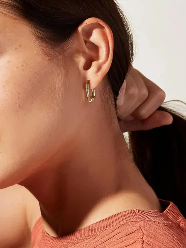 Vista 3 de MYEARS Women Huggie Earrings Gold Hoop 14K Gold Filled Small Simple Handmade Hypoallergenic Everyday Jewelry