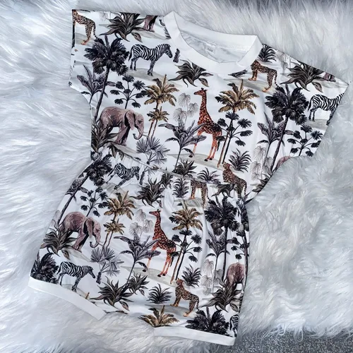 Vista 34 de fhutpw Conjunto de 2 piezas de ropa de verano para bebés, camiseta de manga corta, cintura elástica, pantalones cortos para niños pequeños