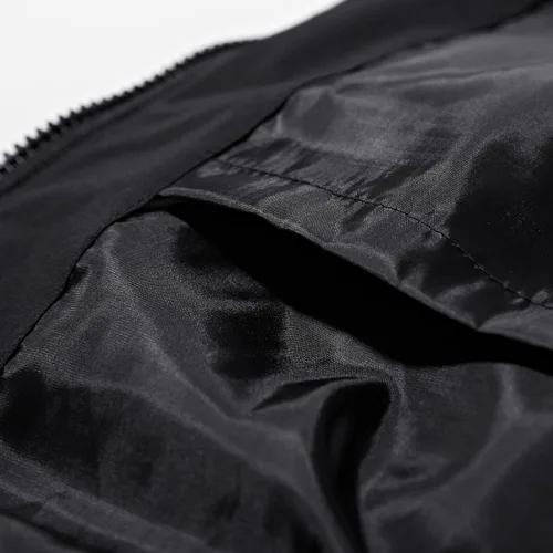 Vista 8 de Chaleco acolchado para hombre, invierno, casual, trabajo, deportes, viajes, exteriores, bolsillos acolchados, chaqueta negra, M-5XL